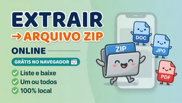 Extrair arquivo ZIP online grátis